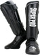 Super pro combat gear scheenbeschermer protector zwart wit large