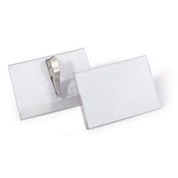 Badge durable 8111-1 transparant 25 stuks 5,4 x 9 cm