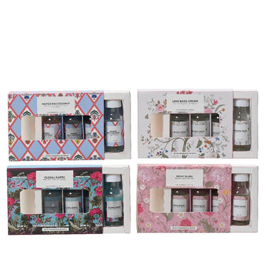 Decoris geurolie 15ml set van 4 dezelfde geuren in cadeauverpakking