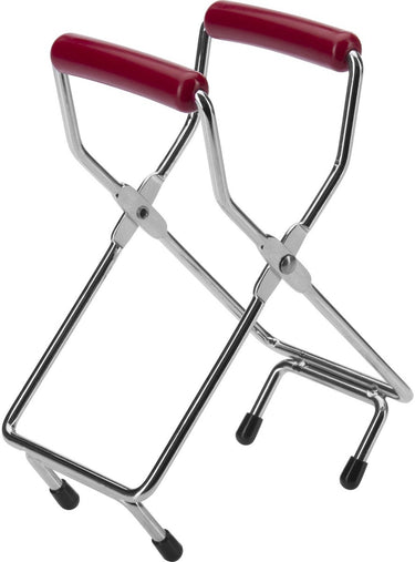 Westmark glastang voor weckpotten met diameter tot 18 cm, verchroomd staal kunststof, zilver rood, 10532270