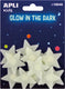 Apli kids stickers glow in the dark kleine sterren 12 stuks decoratie.
