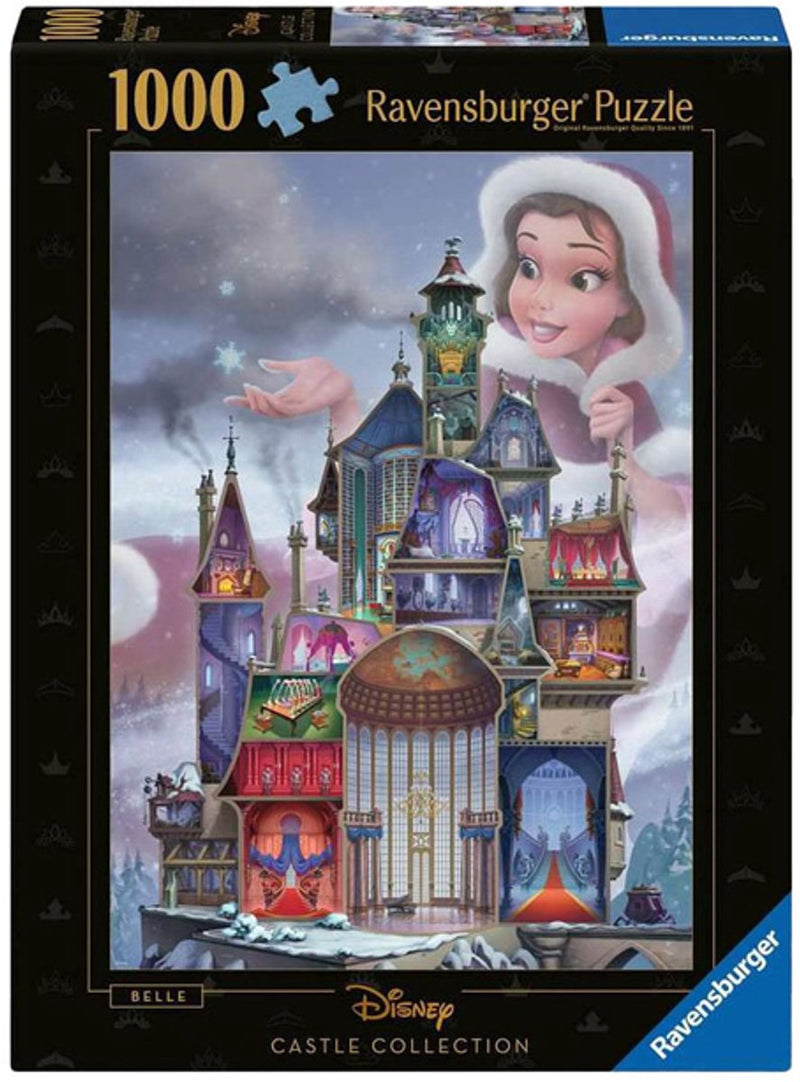 Afbeelding laden in galerijviewer, Ravensburger legpuzzel disney castles belle, 1000st.
