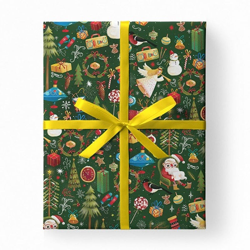 Afbeelding laden in galerijviewer, Rol inpakpapier kerst. 0,70x200 met
