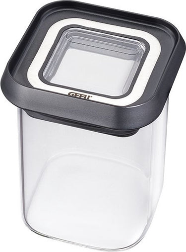Gefu pantry voorraadpot 180 ml – glas rvs – luchtdicht – voor kruiden en specerijen