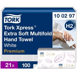 Handdoek tork premium wit