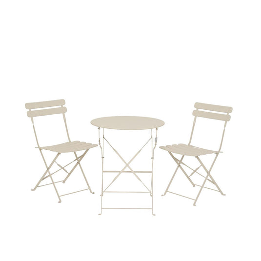Decoris bistroset helsingborg staal outdoor off-white ã˜60xh71cm