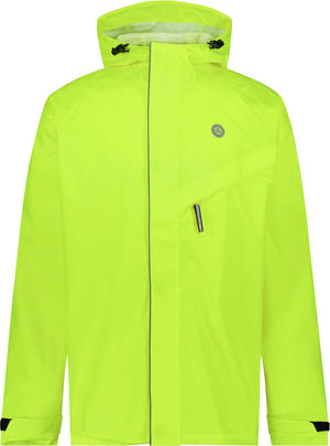 Agu passat - regenjas - unisex - waterdicht - neon geel - fietsregenjas - ademend - reflecterend - l