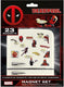 Marvel deadpool (comic) magnet set