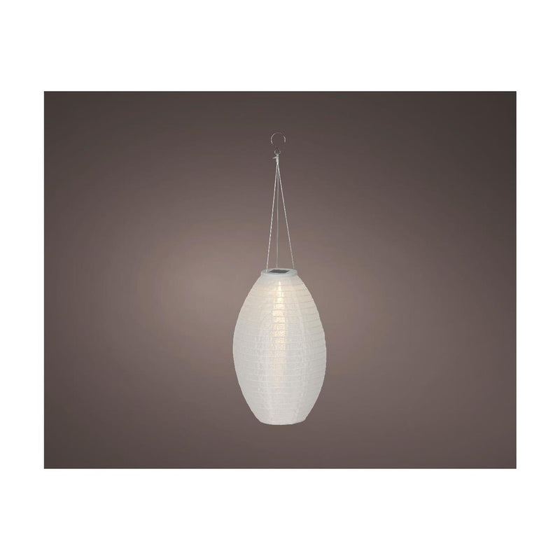 Afbeelding laden in galerijviewer, Lumineo solar lantaarn wit nylon ø22xh33cm
