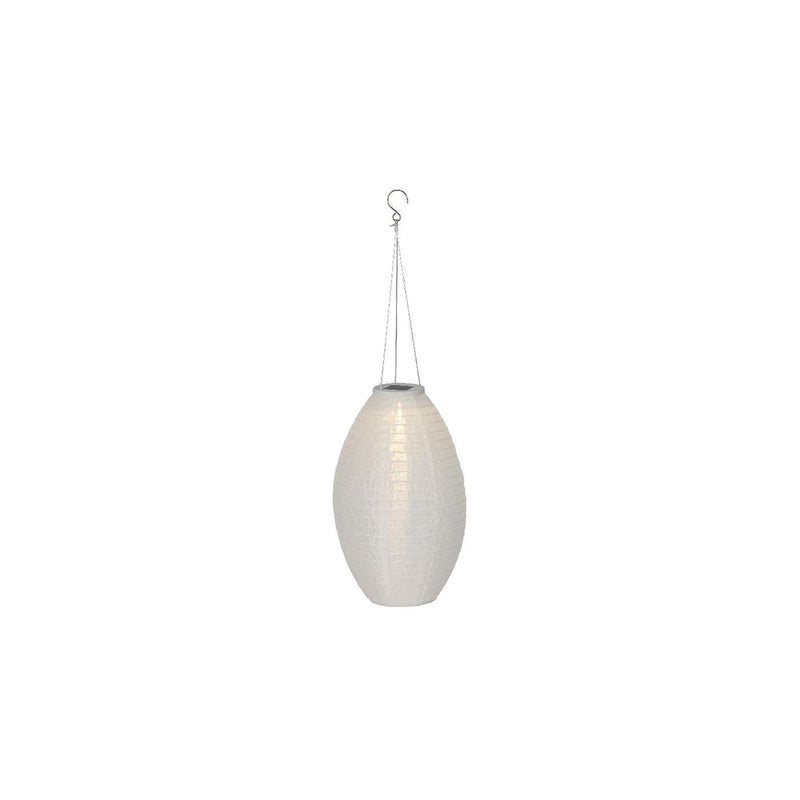 Afbeelding laden in galerijviewer, Lumineo solar lantaarn wit nylon ø22xh33cm
