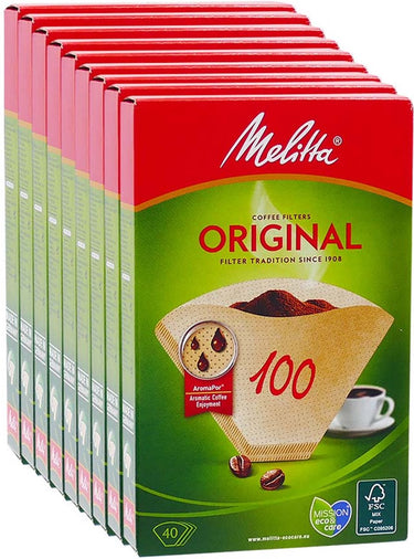 Melitta classic filterzakjes 100 40 natuur 9 verpakkingen van 40 stuks
