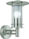 Eglo lisio wandlamp buiten - e27 - 30 cm - roestvast staal - glas