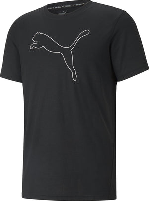 Puma performance cat tee m heren sportshirt - zwart - maat xxl
