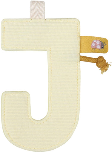 Little dutch slinger element - letter j - geel