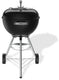 Weber bar-b kettle - ø 47 cm grillrooster - houtskoolbarbecue - zwart - asopvangschaal - 2 duurzame weersbestendige wielen - dekselthermometer - 2 gereedschapshaken - kras- en roestbestendig