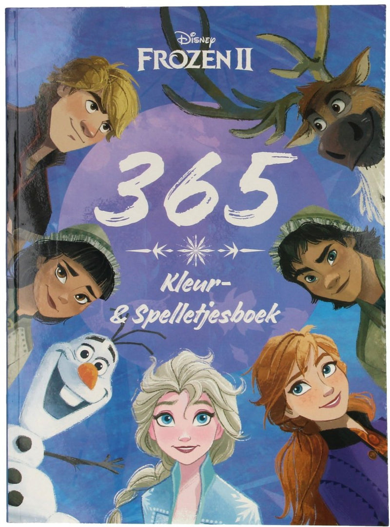 Afbeelding laden in galerijviewer, Disney frozen kleur en spelletjesboek - 365 activiteiten - voor vakantie - a4 formaat
