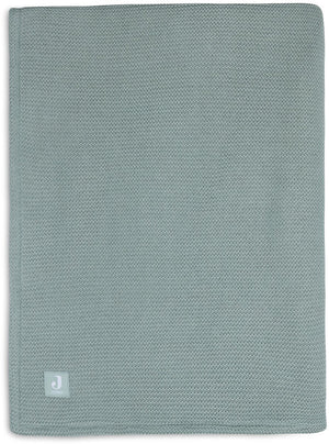 Jollein deken wieg 75x100cm basic knit forest green fleece