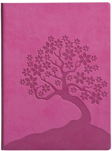 Eccolo notitieboek - essential pink cherry blossom - lijn - ca. 13x18cm - ec-d307l