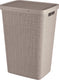 Curver jute wasmand met deksel - 58 liter - taupe