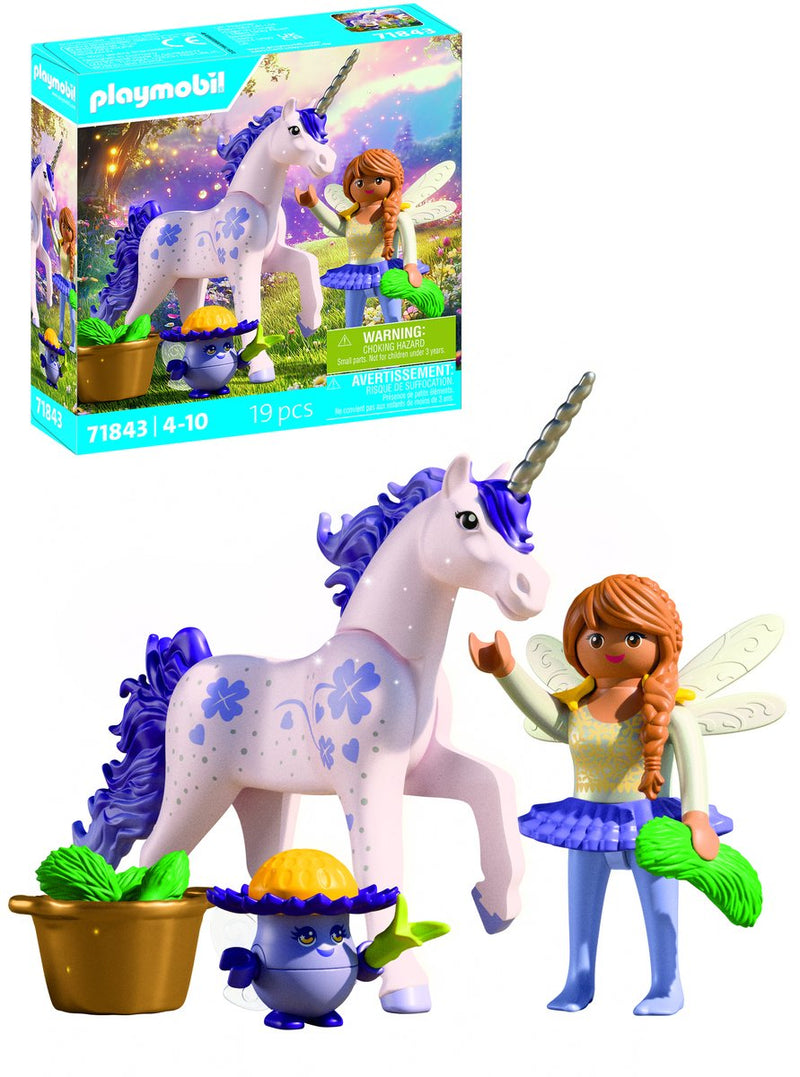 Afbeelding laden in galerijviewer, Playmobil verzameleenhoorn gelukslavendel met fee - 71843
