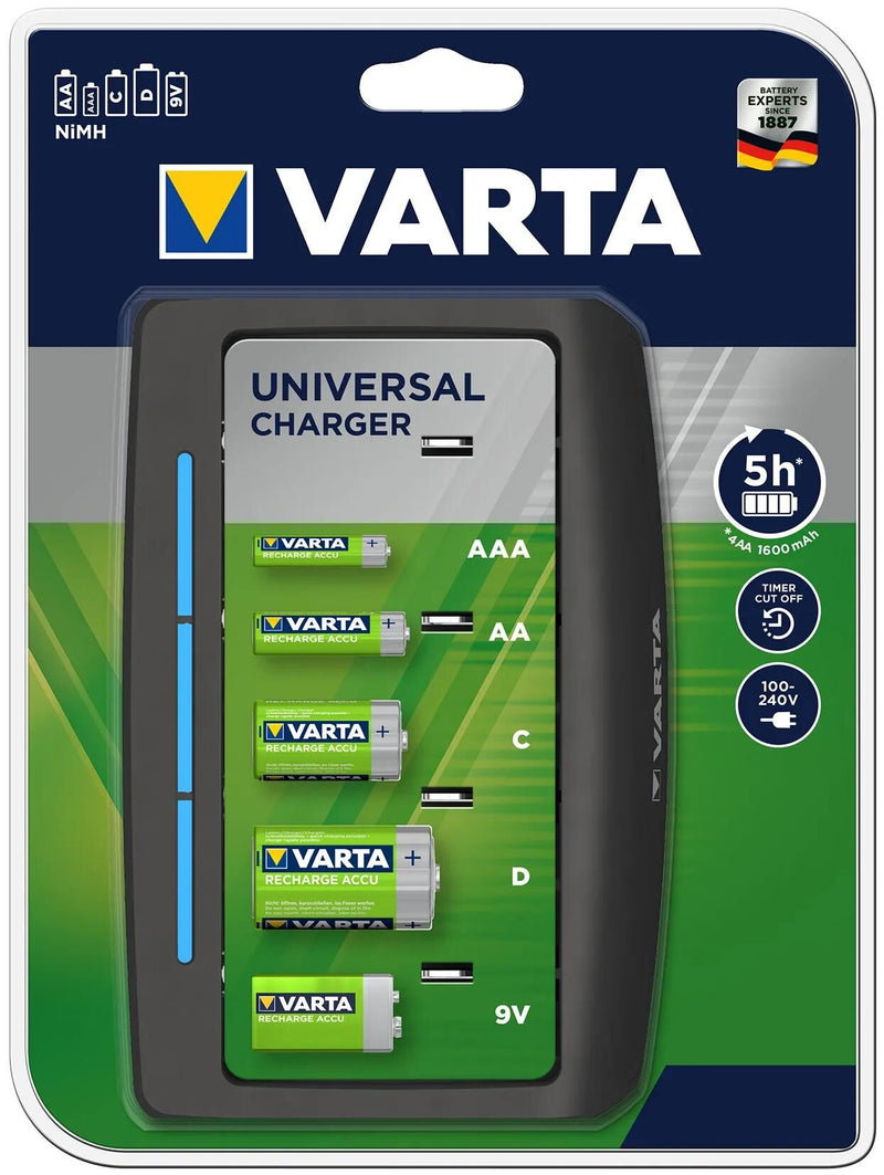 Afbeelding laden in galerijviewer, Varta ladegerät lcd universal charger battery charger aa aaa c universal charger
