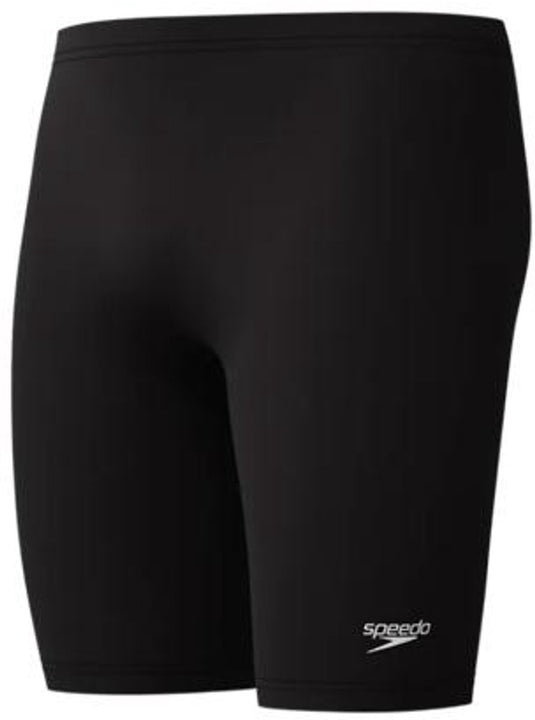 Speedo endurance+ logo jammer heren sportzwembroek - zwart wit