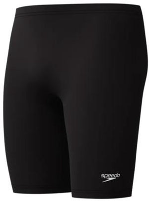 Speedo endurance+ logo jammer heren - strakke zwembroek heren - chloorbestendige zwembroek mannen - kleurvaste sportzwembroek heren - zwart wit - xl