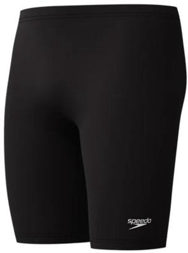 Speedo endurance+ logo jammer heren - strakke zwembroek heren - chloorbestendige zwembroek mannen - kleurvaste sportzwembroek heren - zwart wit - xxl