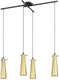 Eglo pinto gold hanglamp - e27 - 90,5 cm - zwart goud