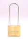 Abus hangslot - messing ongelakt - messing - - 65 40hb40 hoge beugel 40mm messing