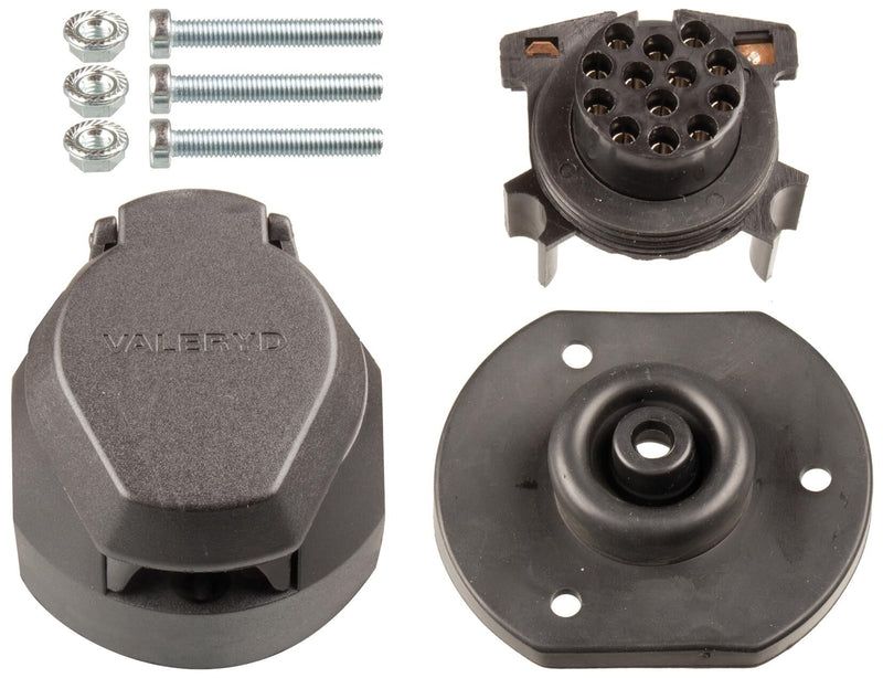 Afbeelding laden in galerijviewer, Valeryd contactdoos sockets 13-pin plastic
