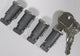Atera zylinderschloss lock sets incl. 4 key