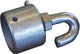 Bünte bruststangenendstück end piece with hook zinced