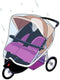 Titanium baby babsana regenhoes voor duo-rider - transparant
