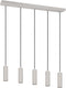 Trio soka - hanglamp - grijs warm - excl. 5x gu10 5 w - plafondbevestiging - in hoogte verstelbaar
