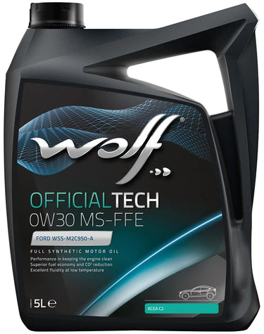 Wolf motorolie officialtech ms-ffe motoroil 0w30 5l off.tech ms-ffe