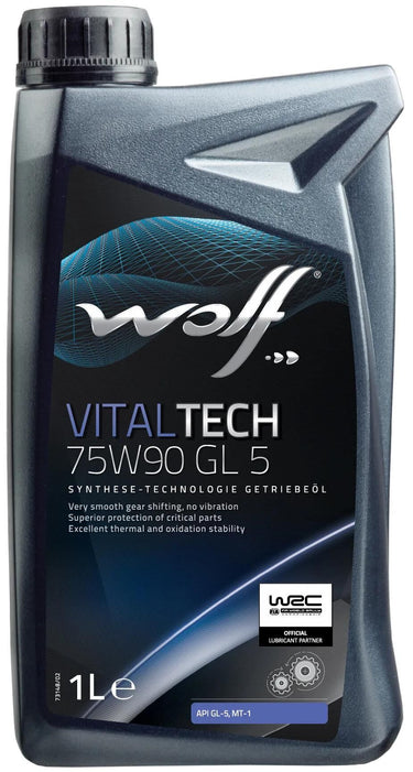 Wolf getriebeöl vitaltech gl5 gear oil 75w90 1l vitaltech gl5