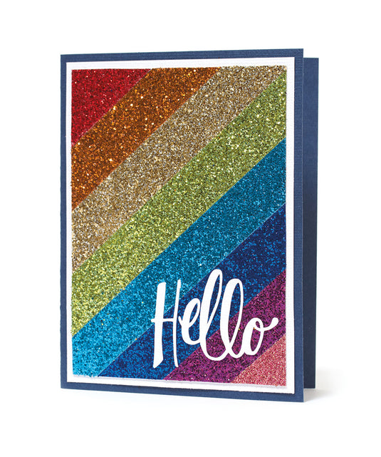 American crafts • glitter ribbon value pack 18 spools