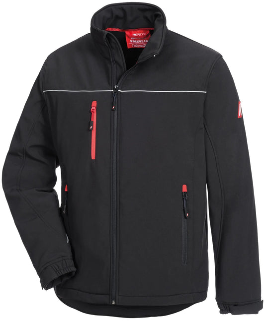 Nitras safety softshell jack motion tex light softshell jacket gr. l motion tex light black