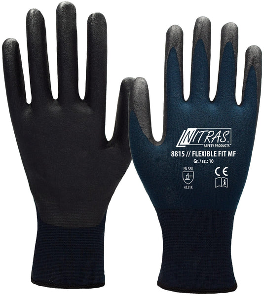 Nitras safety nitras fijn gebreide handschoen flexible fit mf glove size 9 flexible fit mf