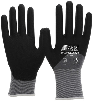 Nitras safety flexibele werkhandschoen skin flex v glove size 7 skin flex v