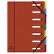 Verzamelmap exacompta harmonika 55075e 7 vakken rood