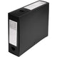 Documentenmap exacompta pp 32x24cm rb 80mm zwart drukknop grijpring eitkethouder