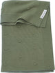 Meyco baby mini knots ledikant deken - forest green - 100x150cm - 1.0 tog