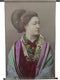Hd collection wanddoek geisha groen 83x3x110cm