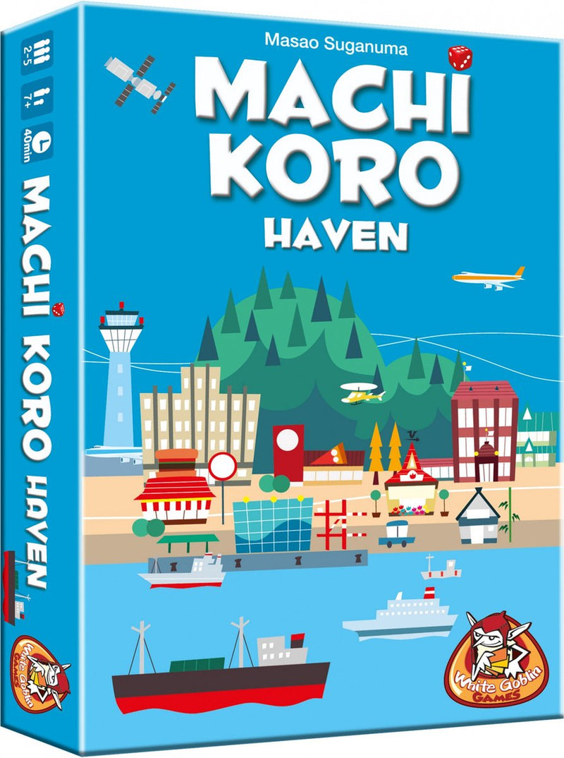 Afbeelding laden in galerijviewer, White goblin games - machi koro: haven - familiespel - 2 tot 5 spelers - 40 minuten - vanaf 7 jaar
