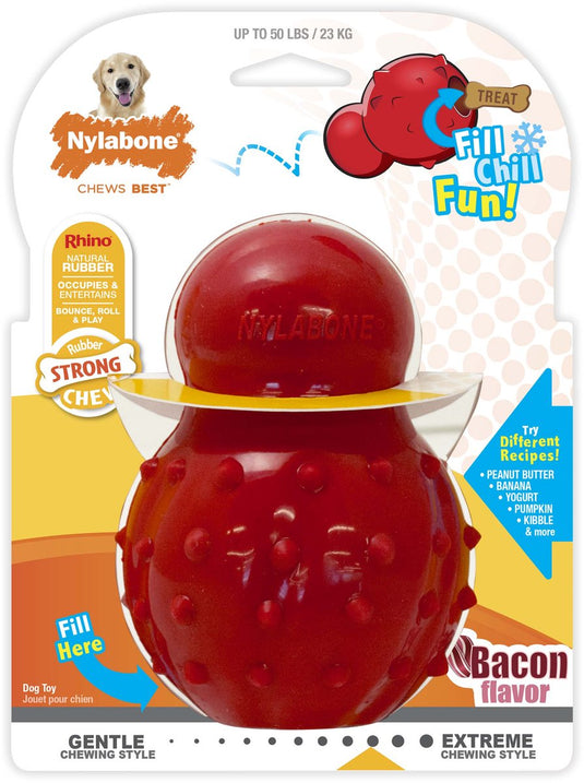 Nylabone strong rubber cone baconsmaak