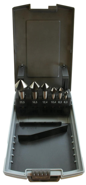 Pro set verzinkboren set of countersinks din 3 6-tlg
