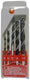 Pro spiralbohrersatz 3015 wood twist drill set 5tlg.