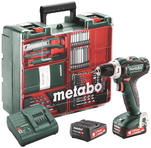 Metabo boor- schroefmachine set powermaxx bs 12 mobile werkstatt mobile workshop 12v powermaxx bs